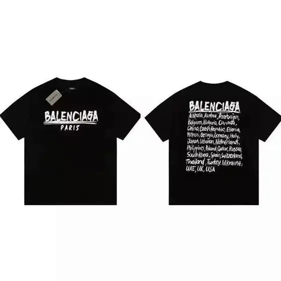 Balenciaga Cities Print Graffiti T-Shirt