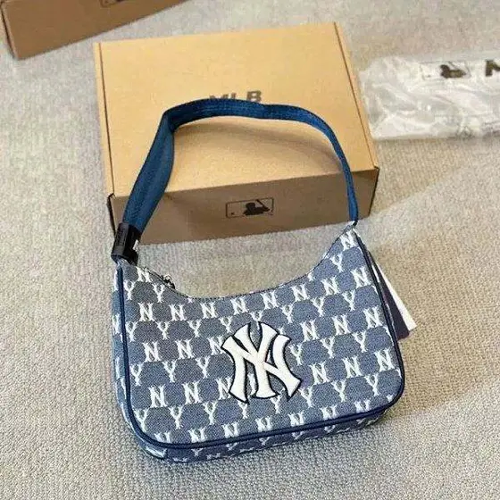 MLB NY Monogram Hobo Shoulder Bag